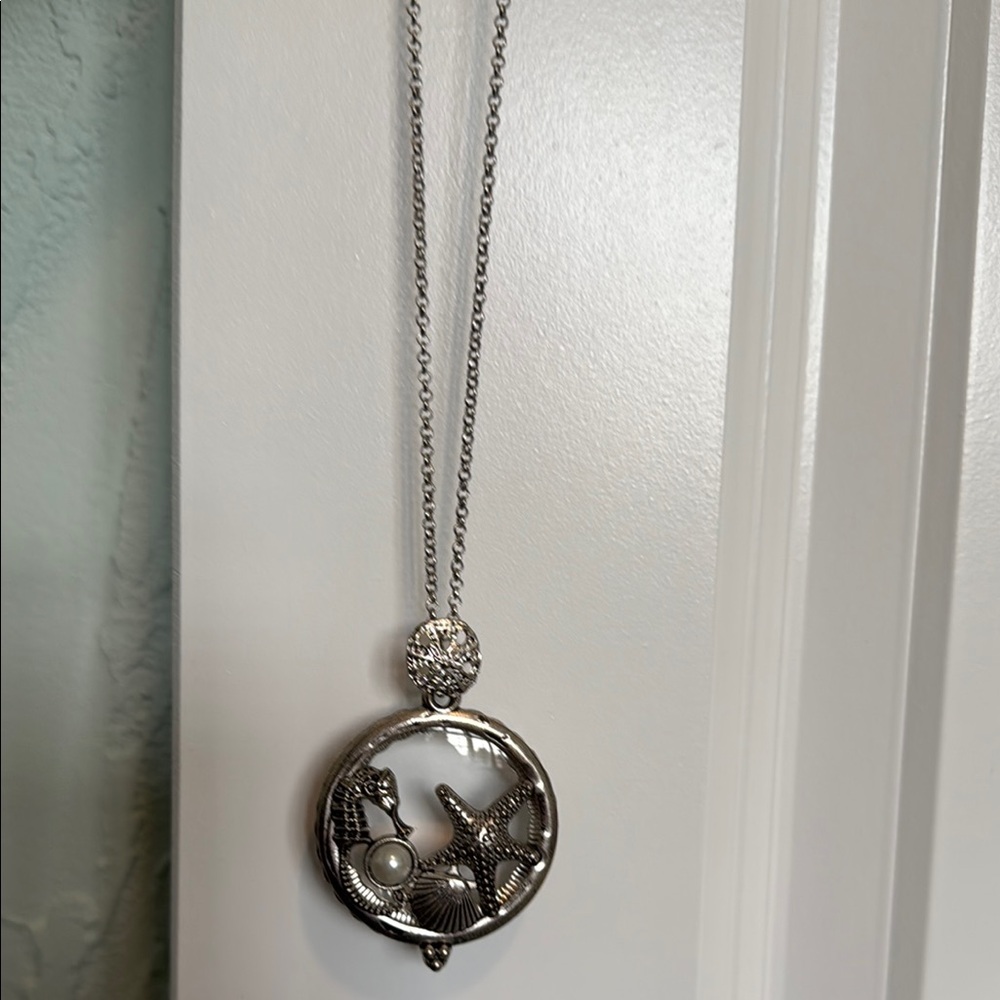 Silver Nautical Pendant Necklace